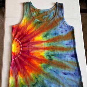 Tie-Dye Tank Top  XL - Bright Sunburst - New